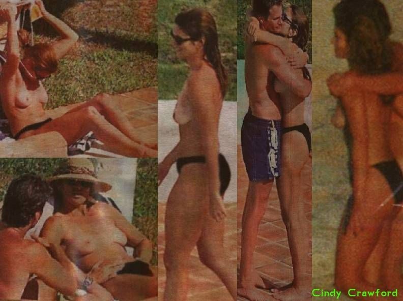 Cindy Crawford, top model, photos topless du début de sa carrière.
 #72734569