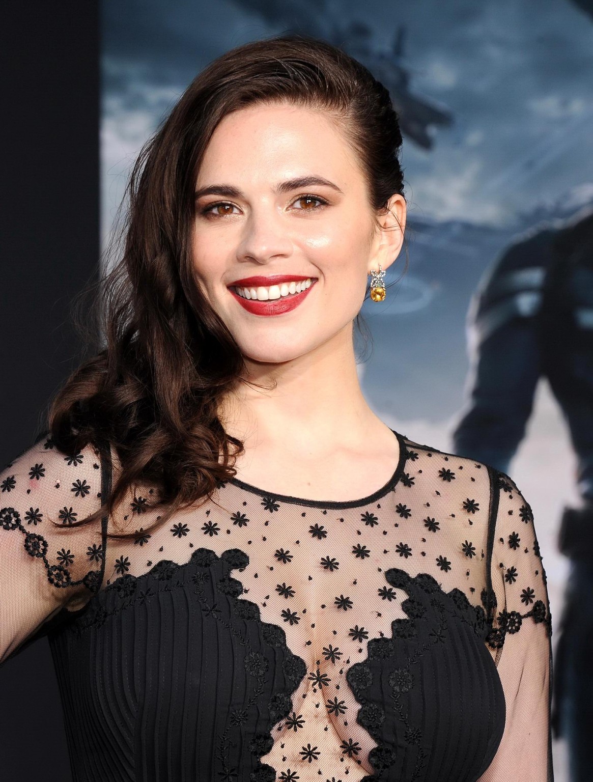 Hayley Atwell busty and braless wearing a partially see through dress at the 'Ca #75201902