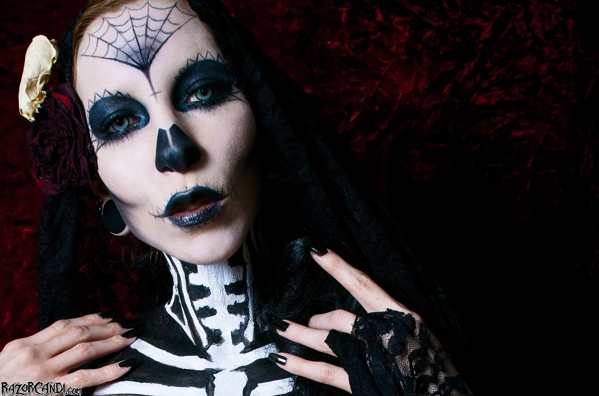 Dia de Los Muertos Style Skeleton Babe #70841627