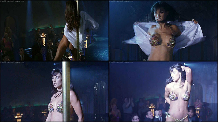 Demi Moore performing streaptese and exposing her nice body in bra and panties #75382425