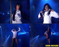 Demi Moore Performing Streaptese And Exposing Her Nice Body In Bra And Panties