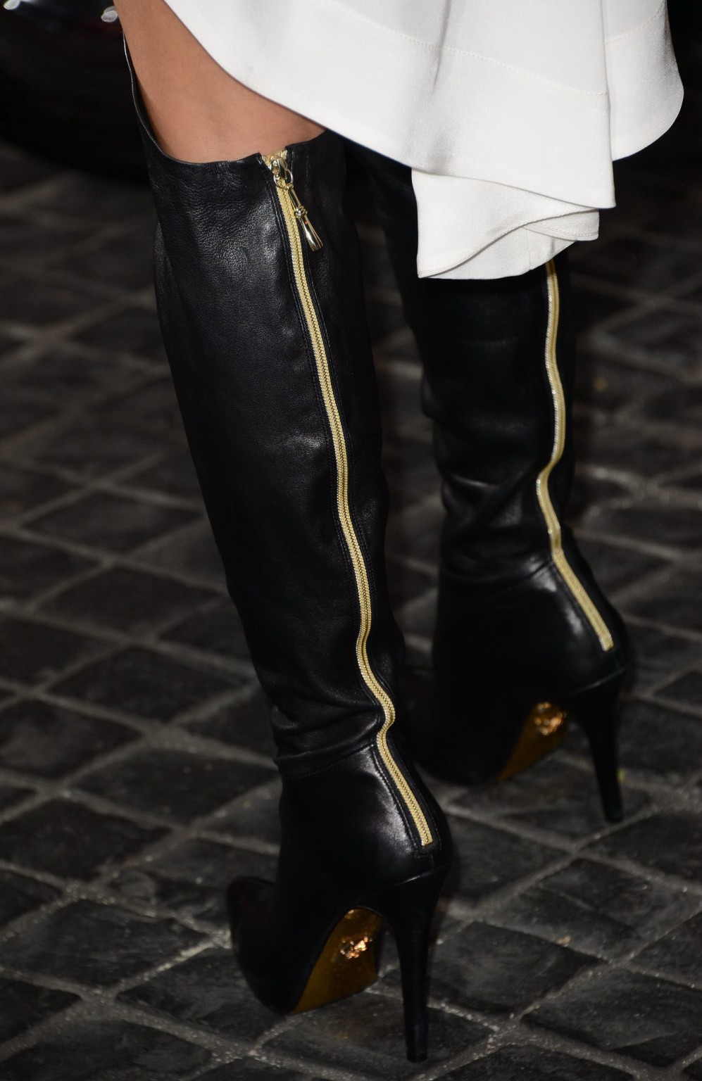 Nicole Scherzinger leggy wearing fuckme boots at The Topshop Topman LA opening p #75241464