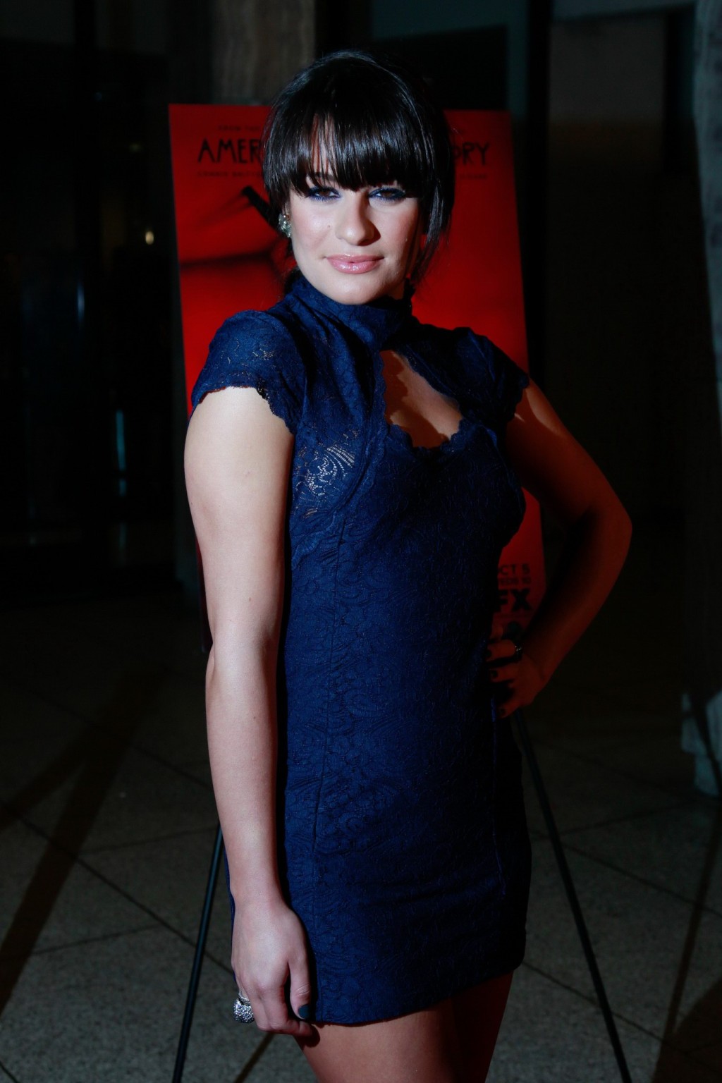 Lea Michele leggy wearing tight little dress at the 'American Horror Story' FX t #75286480