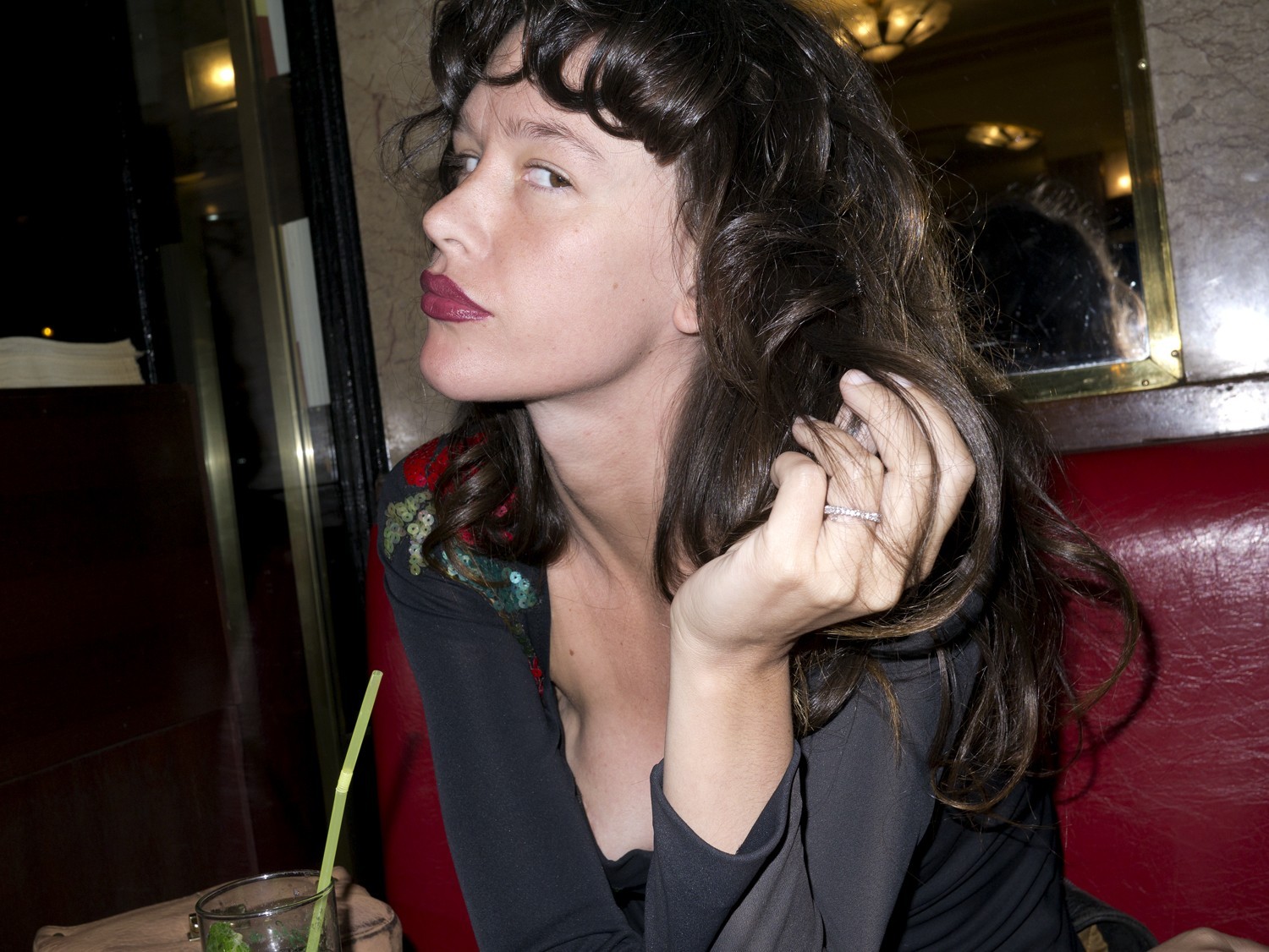 Paz de la Huerta showing off her bare ass in a Olivier Zahm photoshoot at Cafe d #75268205