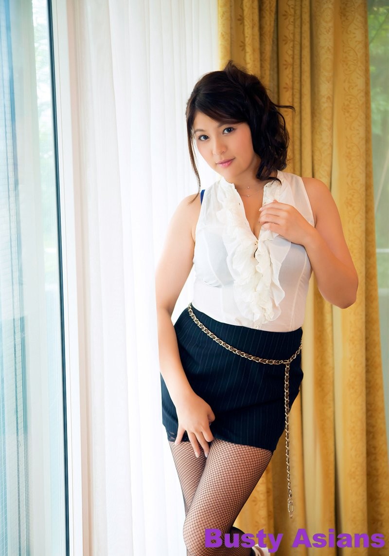 Megu Fujiura natural big tits posing in hot lingerie #72989697