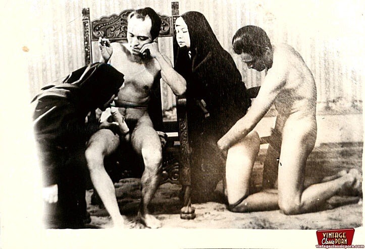 True vintage hairy nuns are posing naked pictures #78467762