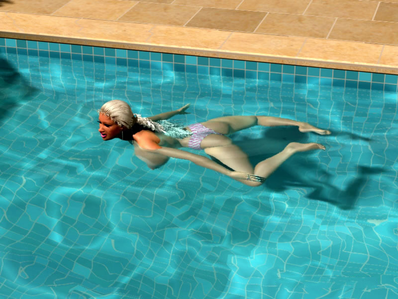 Sexy bionda 3d con tette enormi presa in topless vicino alla piscina
 #67049232