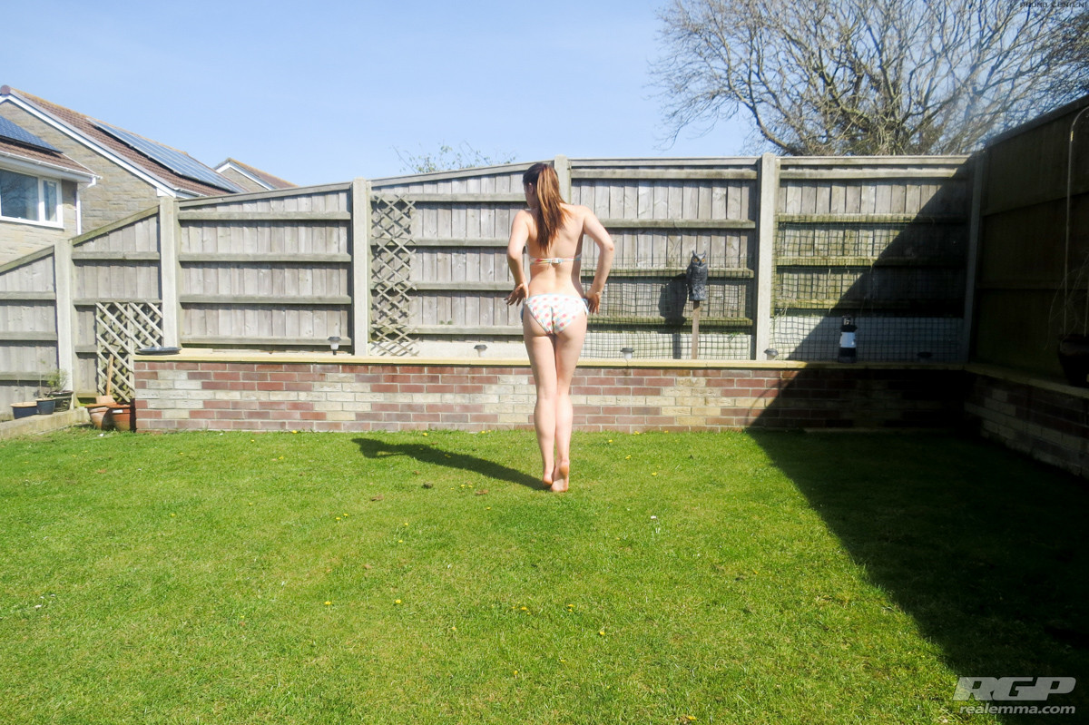 Real teen amateur Emma enjoying getting naked outdoors #67487494
