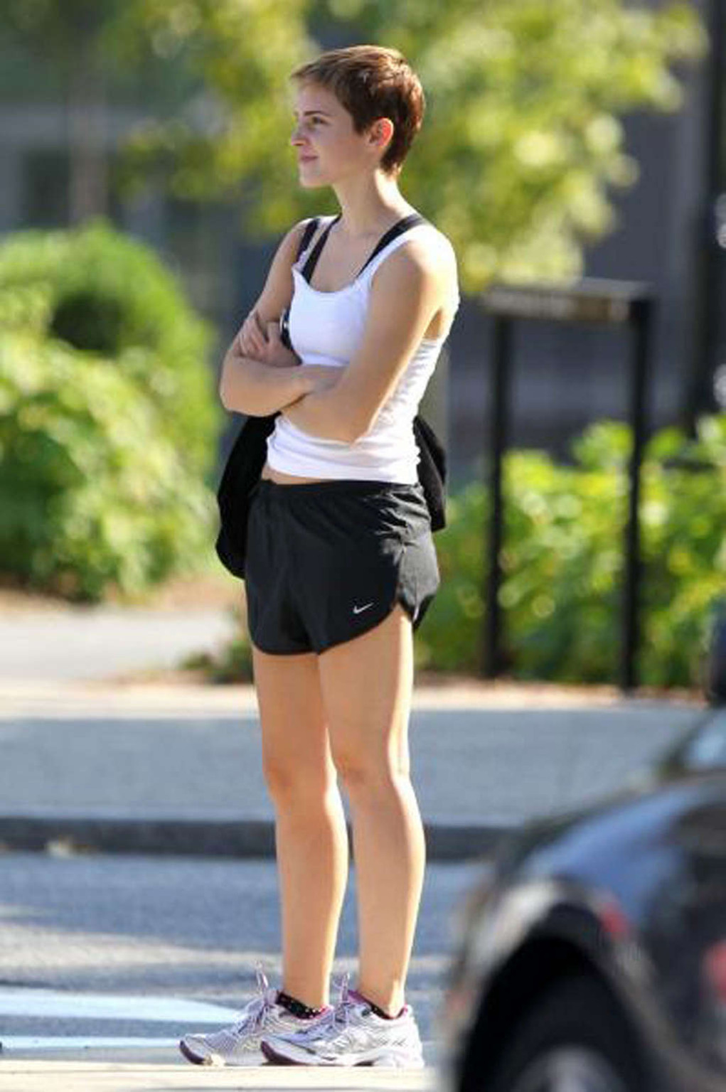 Emma Watson che espone il corpo sexy del cazzo e le gambe calde in pantaloncini
 #75331321