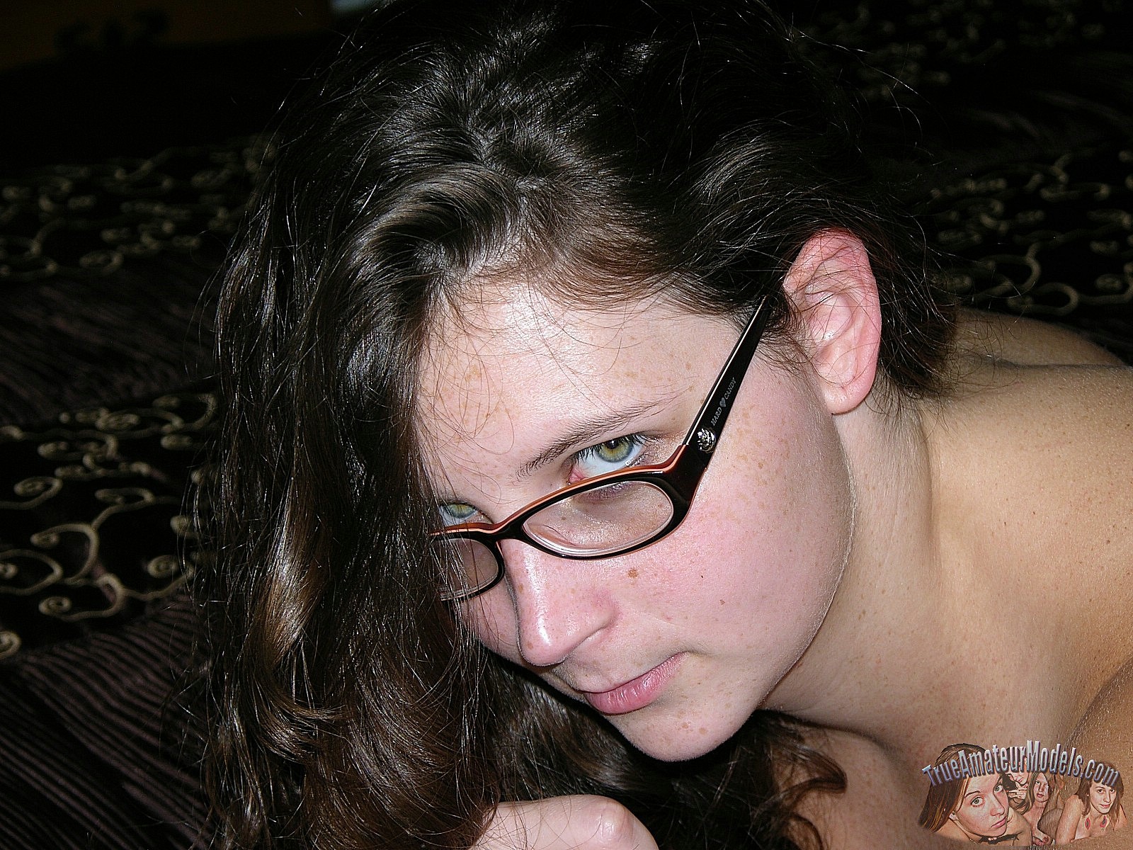 Amateur Brunette Wearing Glasses Modeling Nude - True Amateur Models #67581437