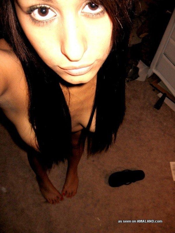Selection of an amateur emo chick camwhoring at home #75699490