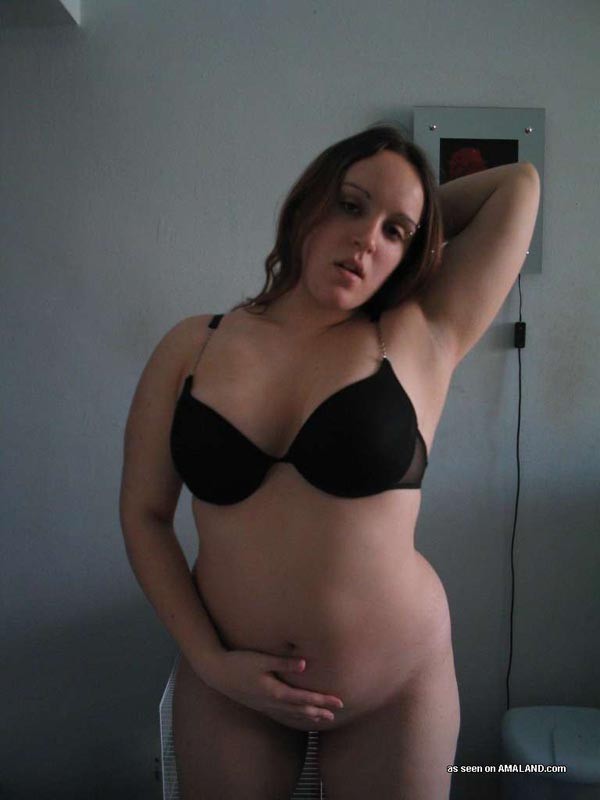 Ginger BBW stripping off her sexy black undies #67341466