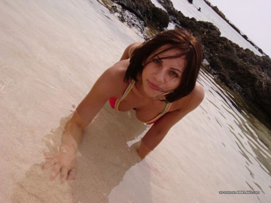 Collection of a cute brunette GF posing in her bikini #67614385