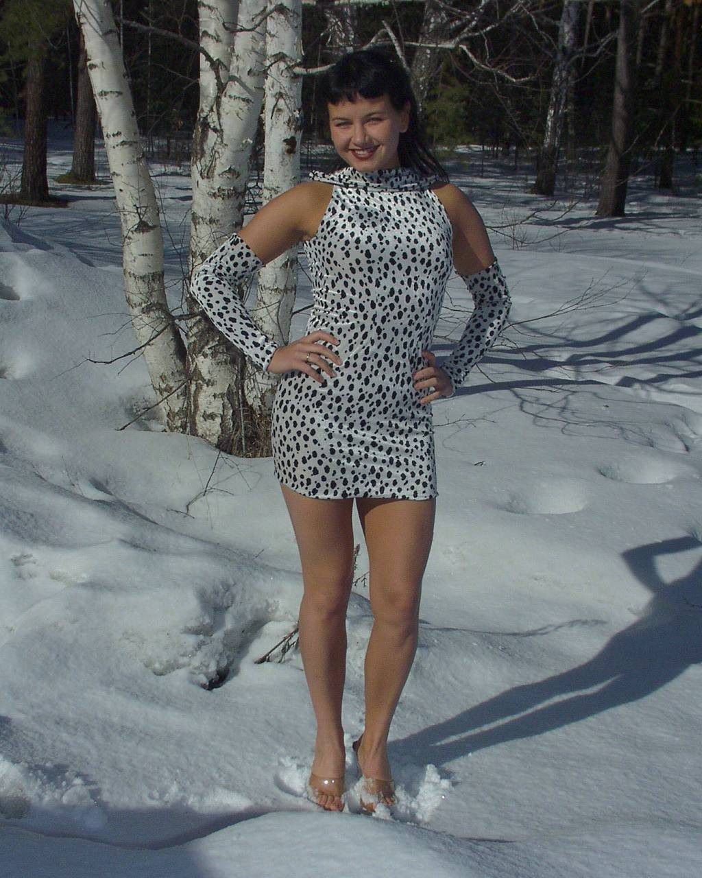 Leyla Flashes Outdoor in the snow #67315950