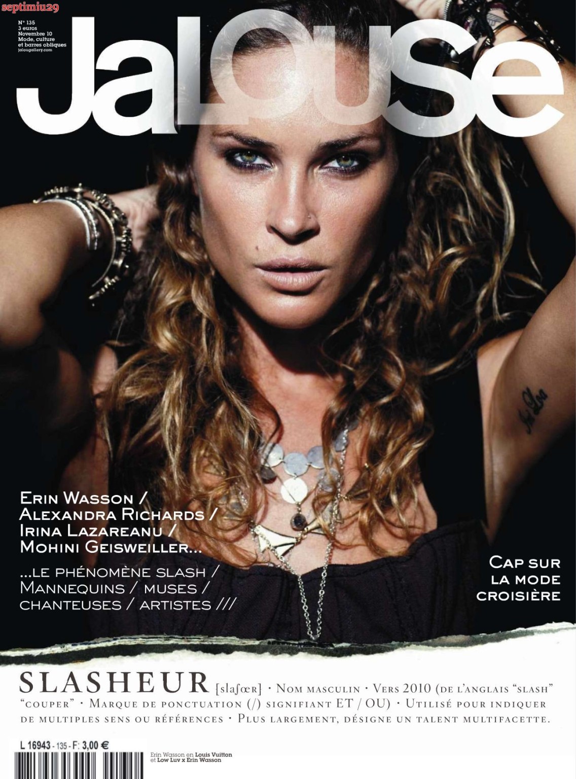 Erin Wasson showing off her little tits in Jalouse France 'zine #75326491