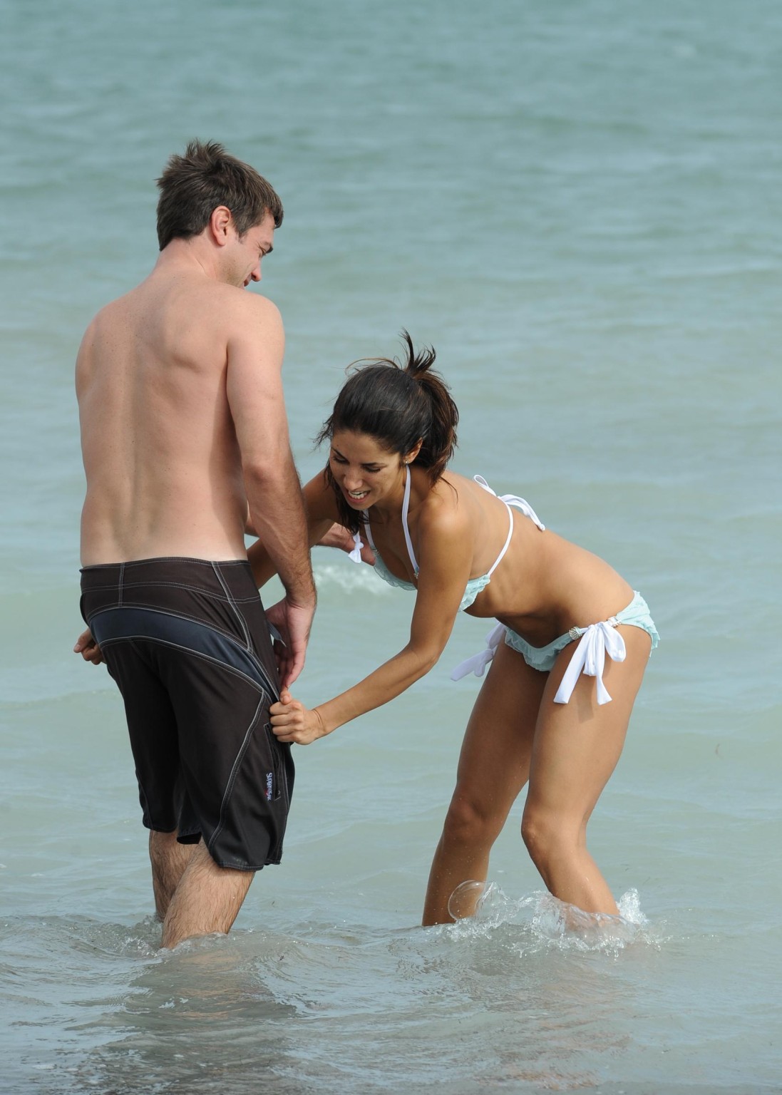 Leilani Dowding showing off her bare ass due the bikini problem in Miami #75272331