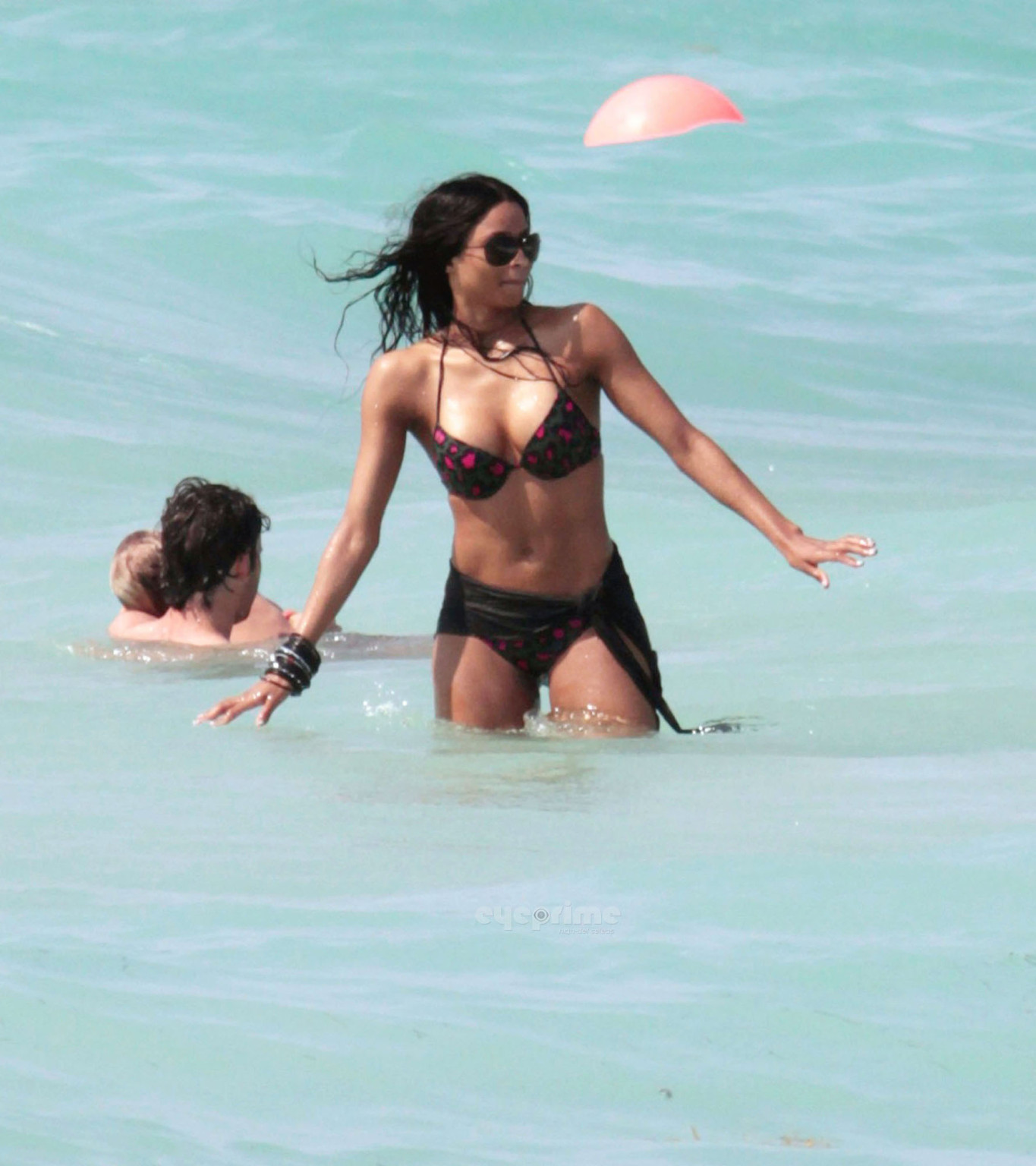 Ciara showing off her bikini body on Miami Beach #75304757