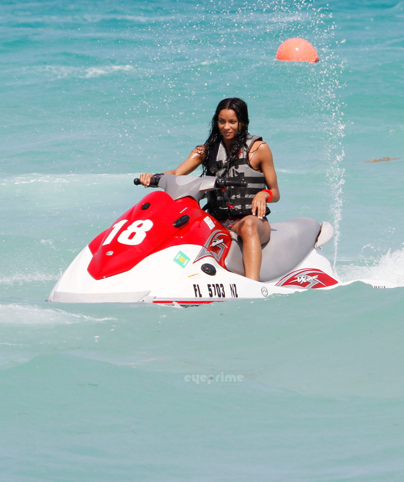 Ciara showing off her bikini body on Miami Beach #75304794