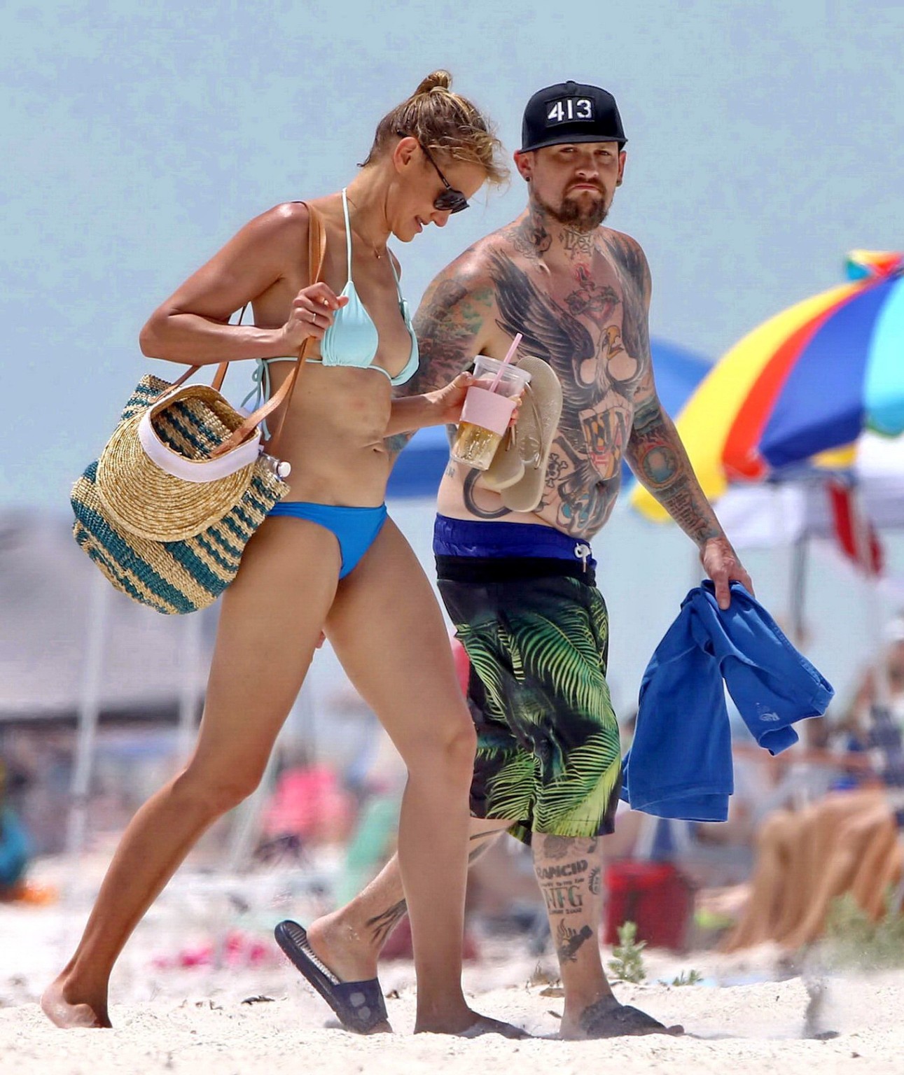 Cameron Diaz shows ass crack wearing a skimpy bikini on a beach in Florida #75191791