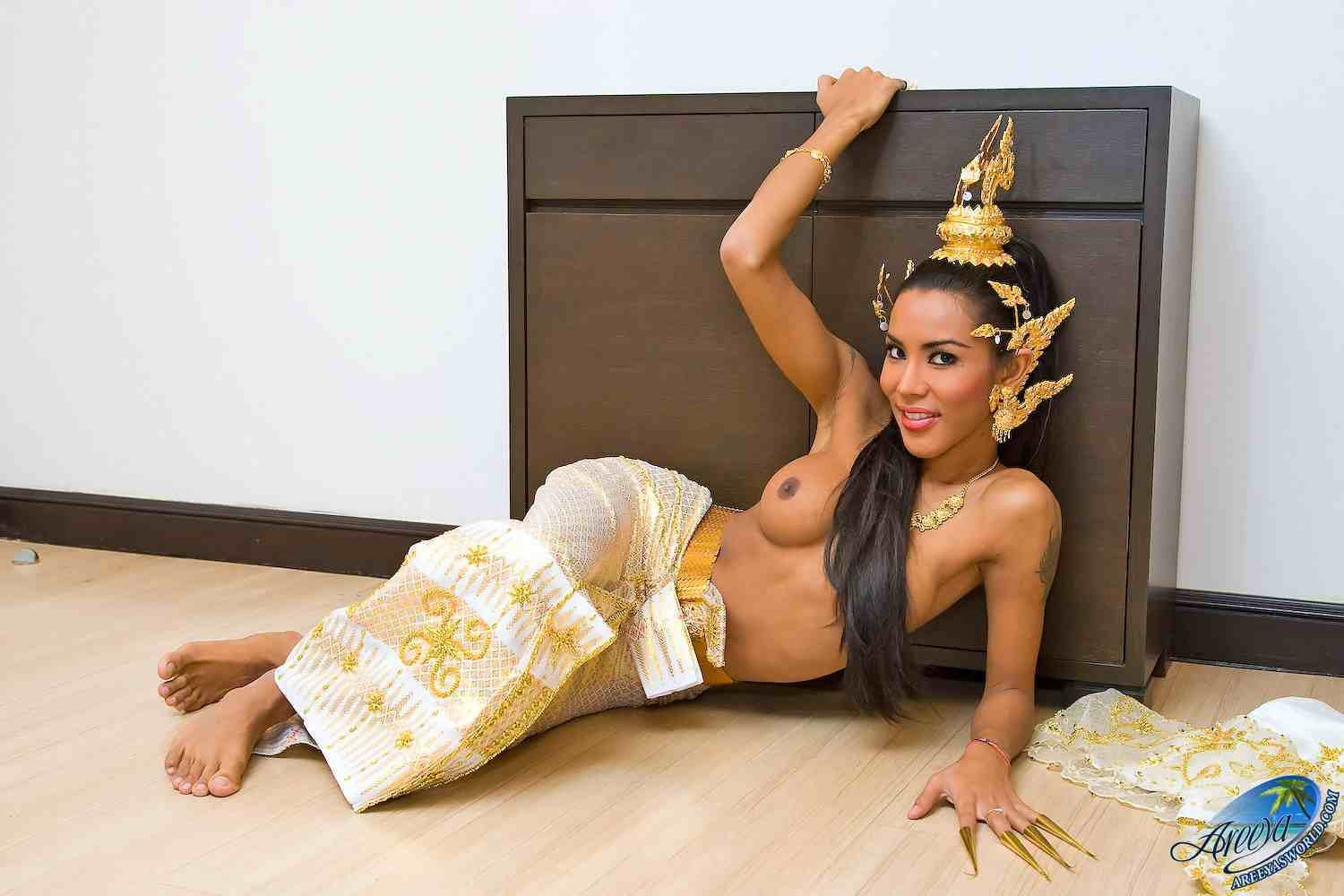 Areeya dressed up and stripping #77930157