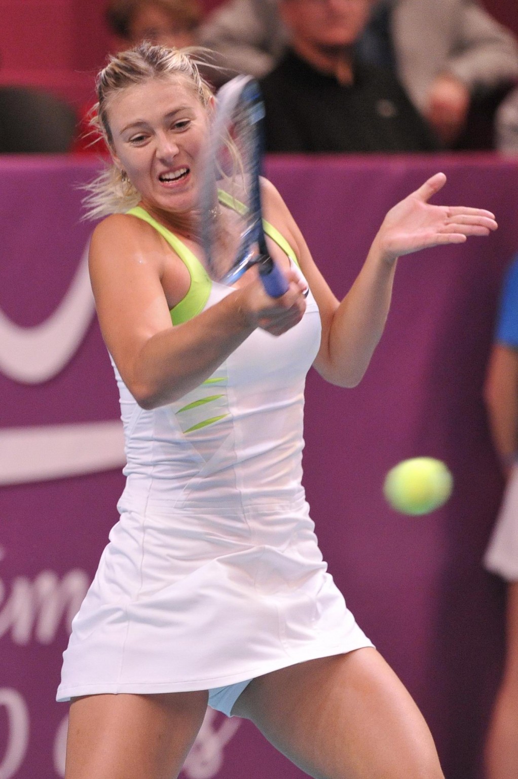 Maria Sharapova flashing her panties at the quarter final of 2012 Open GDF Paris #75273386