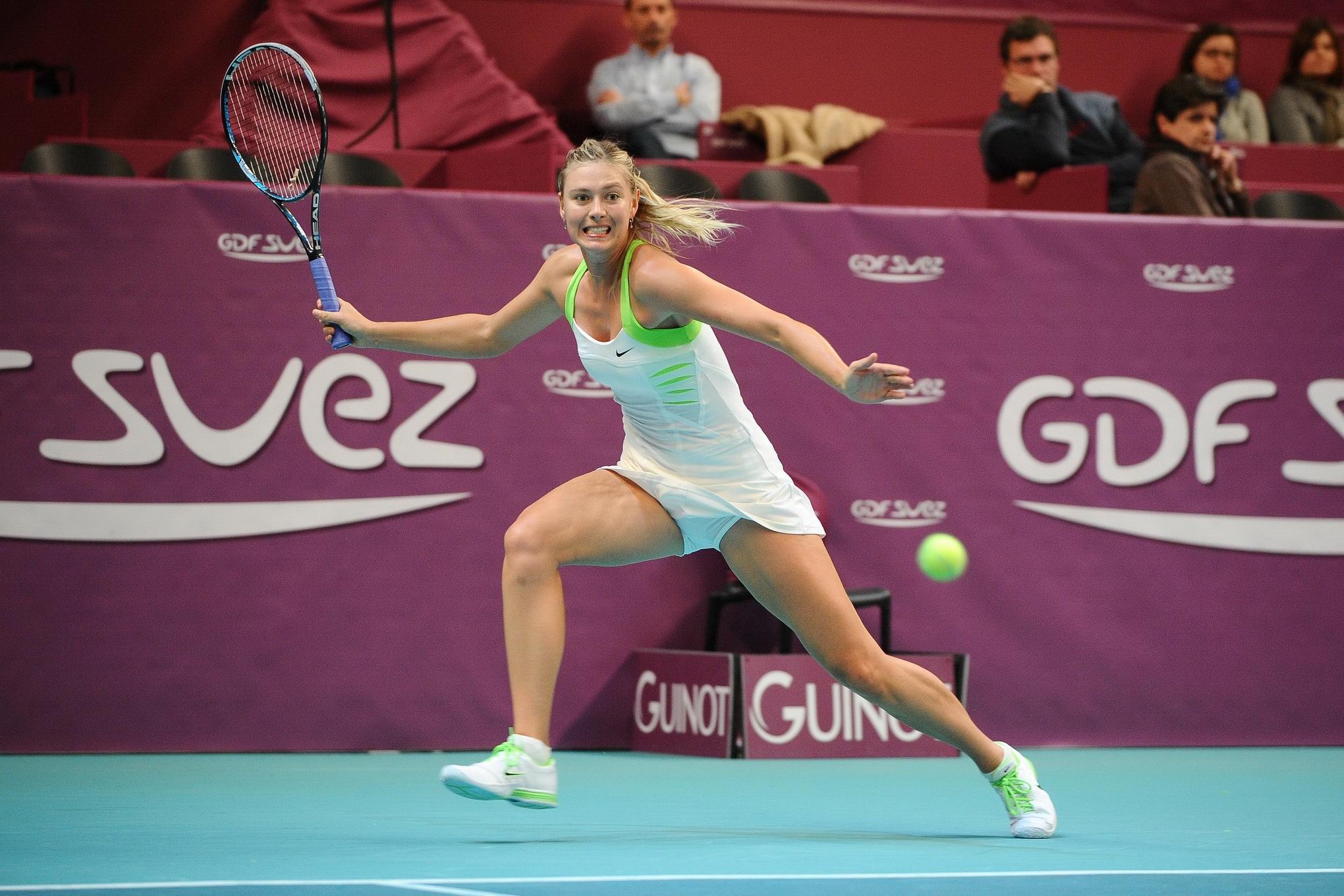 Maria Sharapova flashing her panties at the quarter final of 2012 Open GDF Paris #75273401