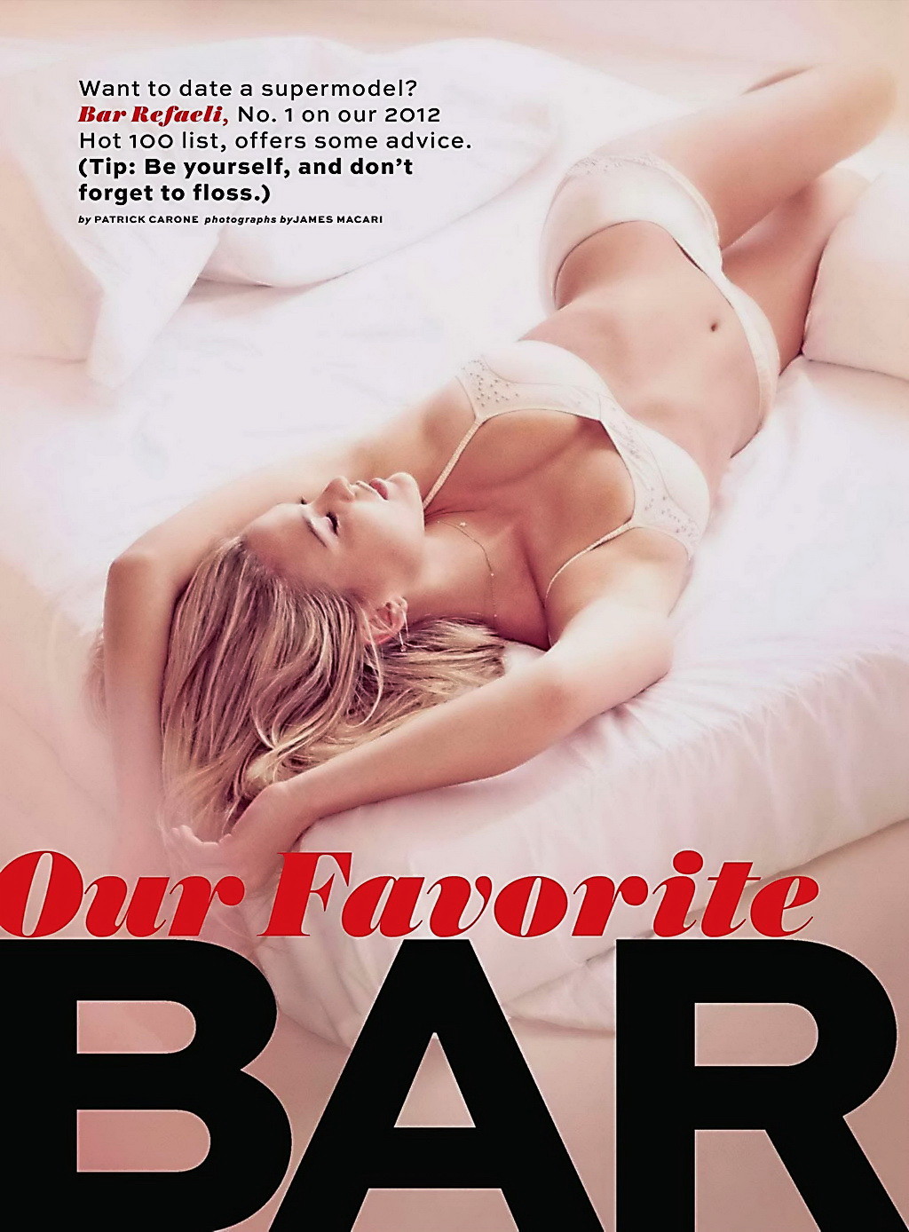 Bar Refaeli naked but hiding in new Maxim Magazine and Elle France issues #75255525