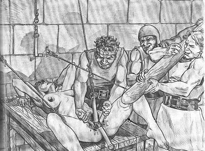 horrific and terrible vintage bdsm drawings #72220927