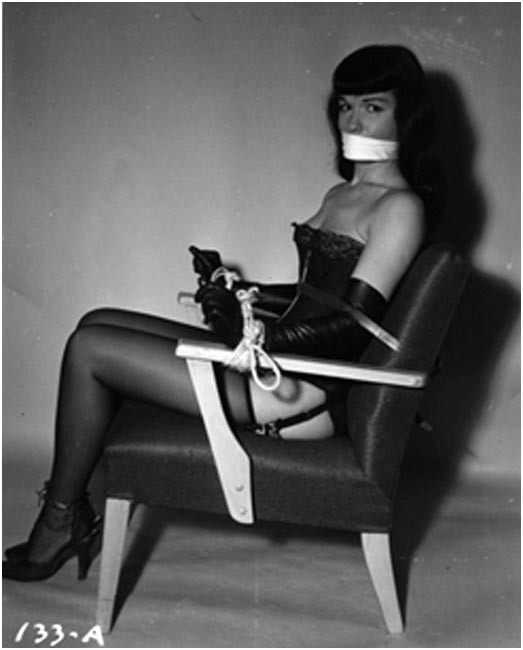 Retro bondage pics with Bettie Page that were made and collected in 60s #72073083