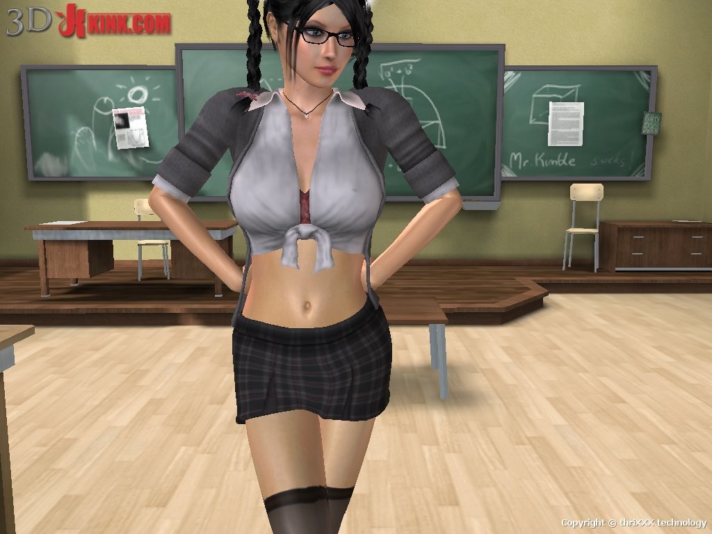 Hot BDSM sex action created in virtual fetish 3d sex game! #69634624