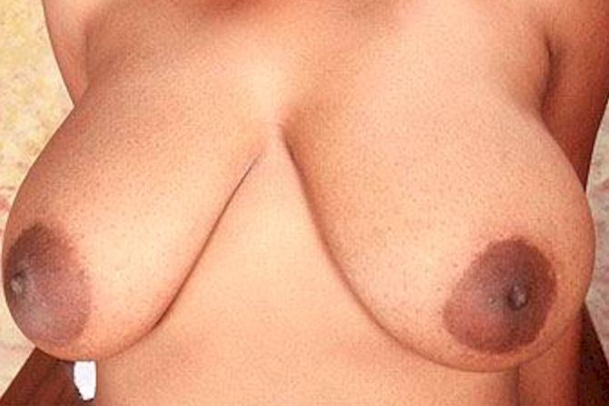 Busty black babe show pink #73451891