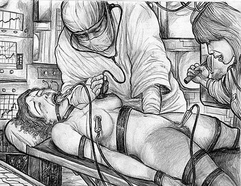 beautiful painful nipple chains bdsm art #69688921