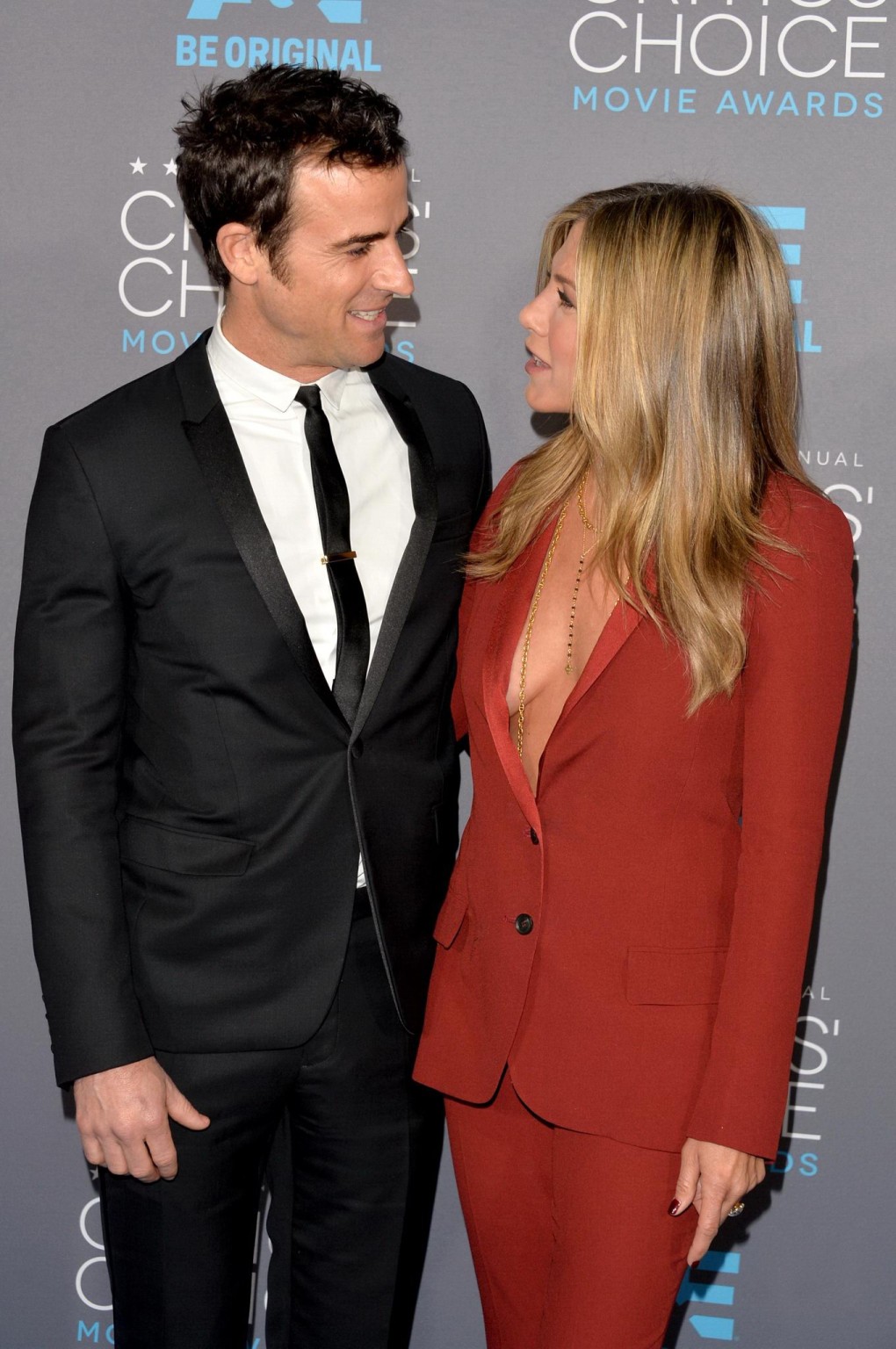 Jennifer Aniston braless showing huge cleavage at the 20th Annual Critics Choice #75175472