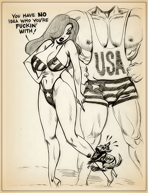 Bewitching jessica rabbit getting licked von rock wang
 #69658899