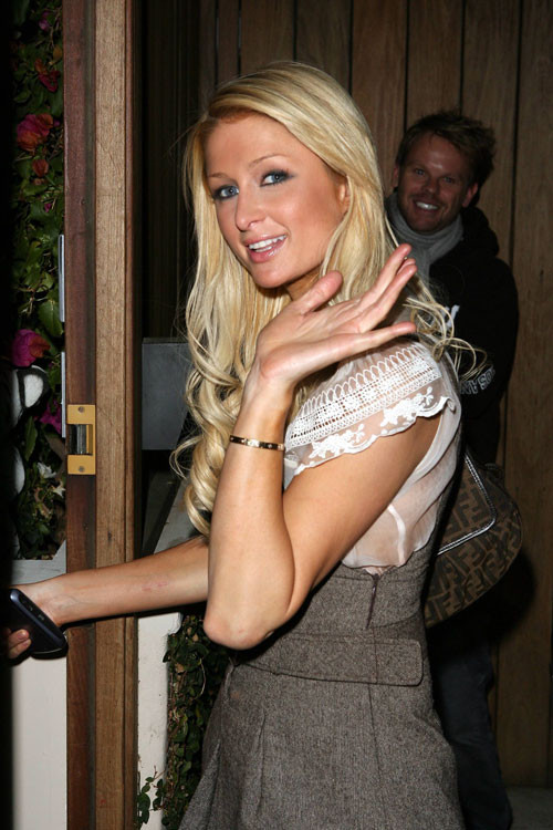 Paris Hilton showing pussy and nipple slip paparazzi photos #75437169
