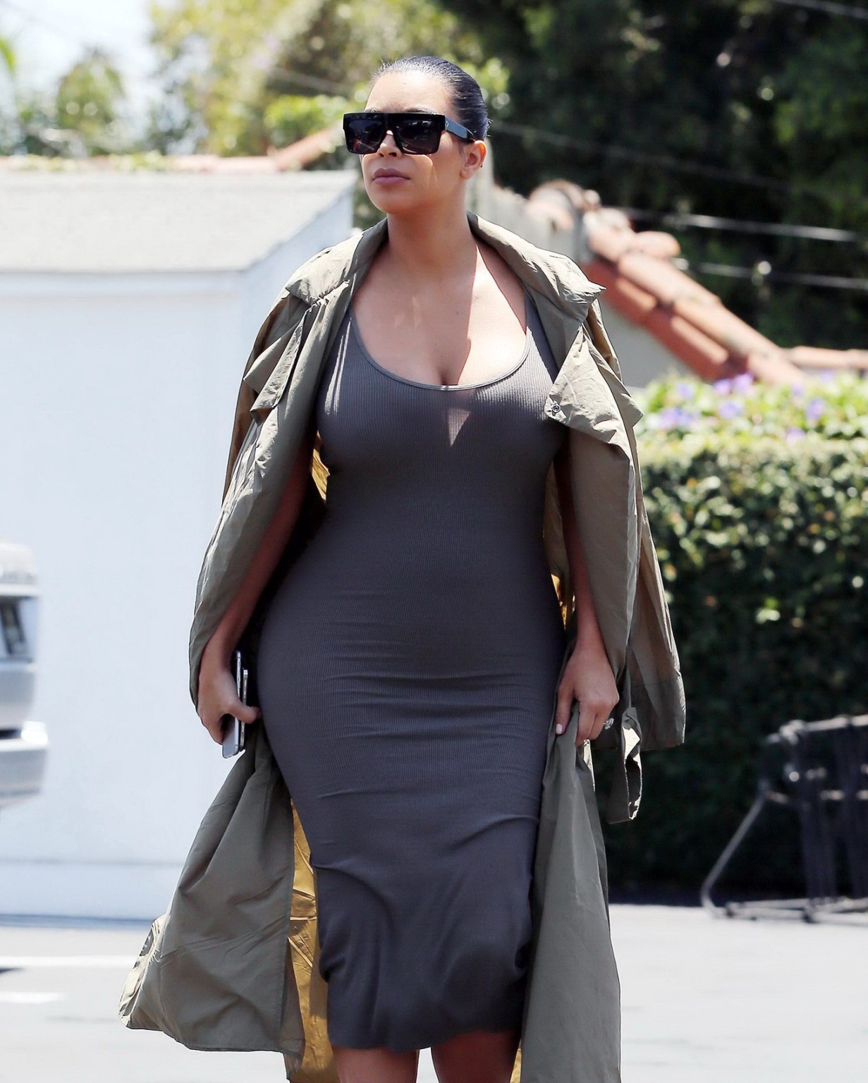 Kim Kardashian busty showing pokies and huge cleavage #75157670
