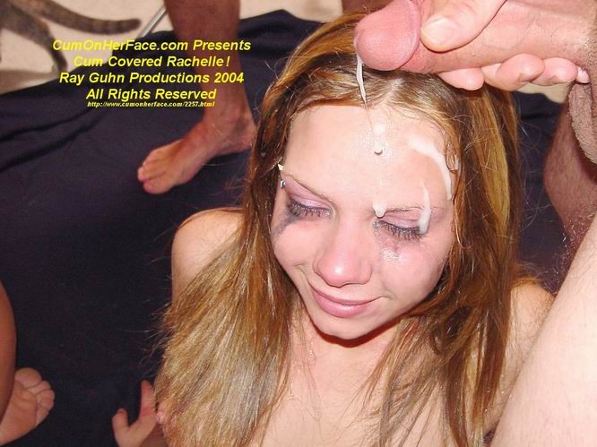 Cute teen group messy facial #76119169