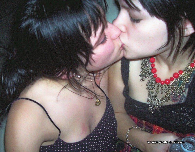 Wild emo lesbians get playful and naked on cam #75695092