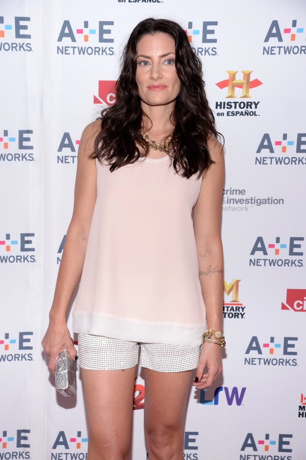 Madchen Amick leggy wearing shorts at the  A E Networks Upfront in NYC #75232695