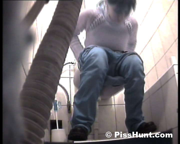 Two peeing girls unaware of spy cam in toilet #78692100