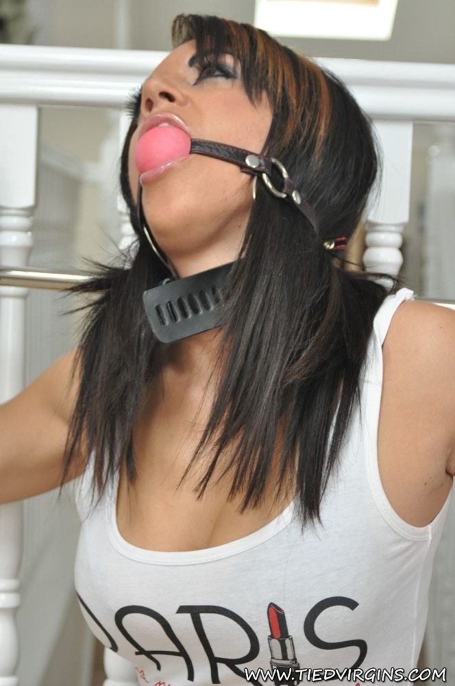 Tied Virgins Rachael is ballgagged and spread #71482876