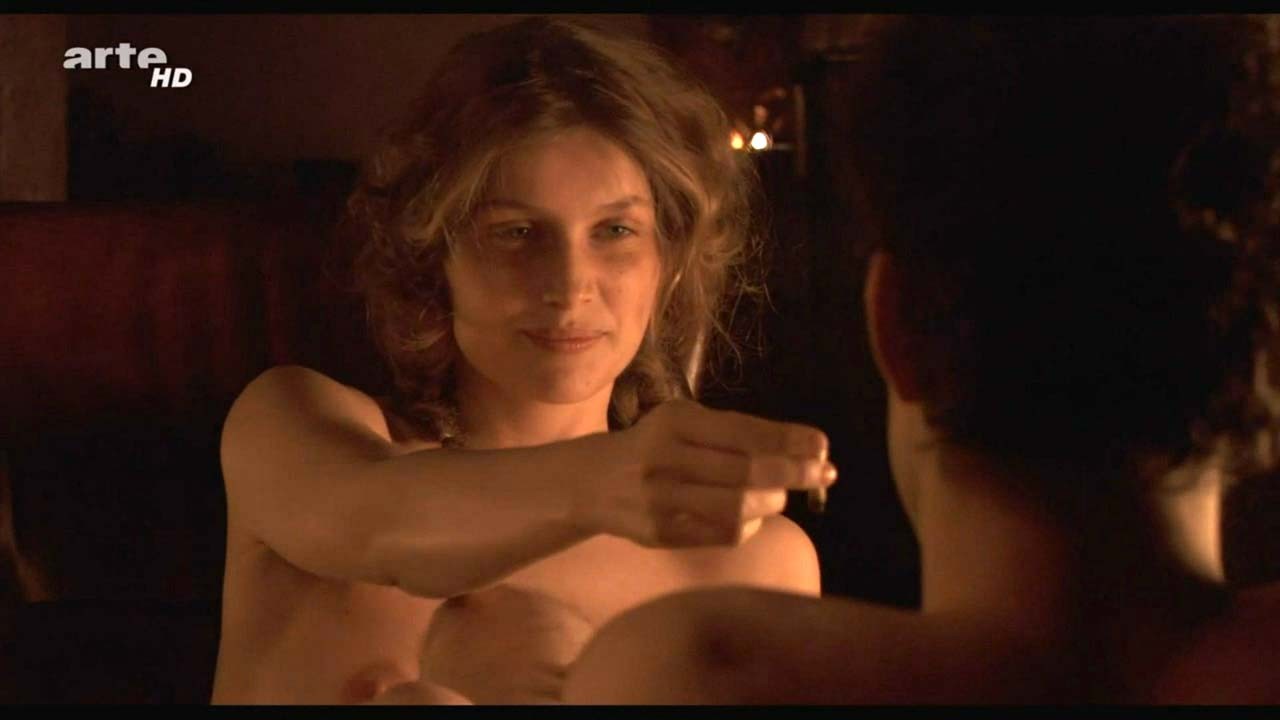 Laetitia Casta exposing her nice big boobs and hairy pussy in nude movie scenes #75308232