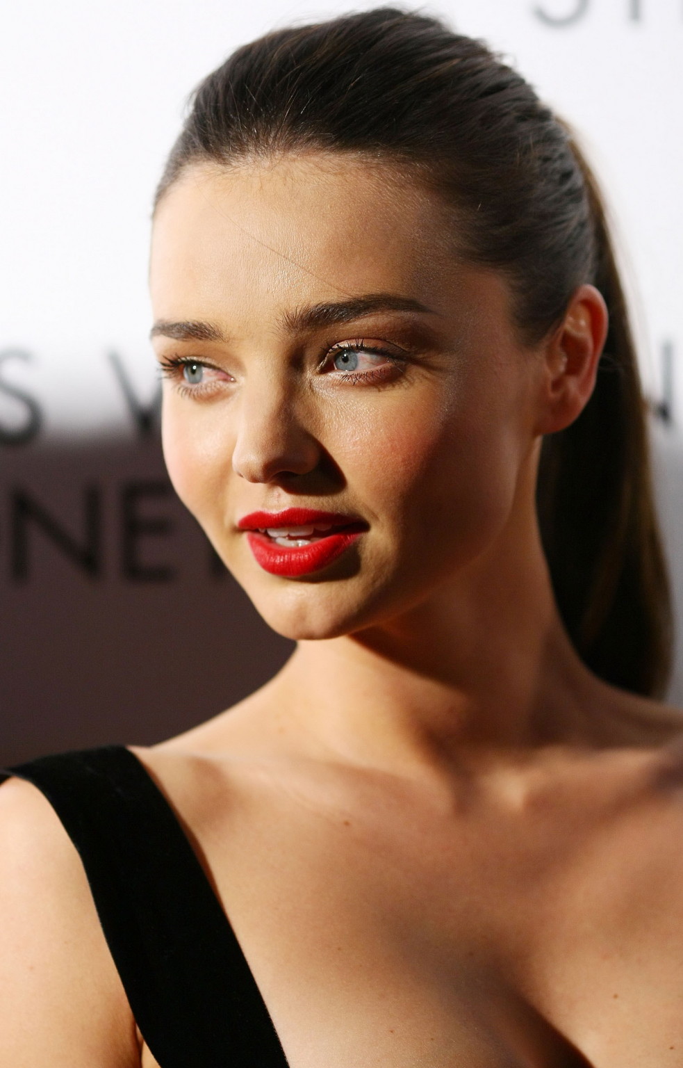 Miranda Kerr busty wearing low cut dress at Louis Vuitton Maison reception in Sy #75279781