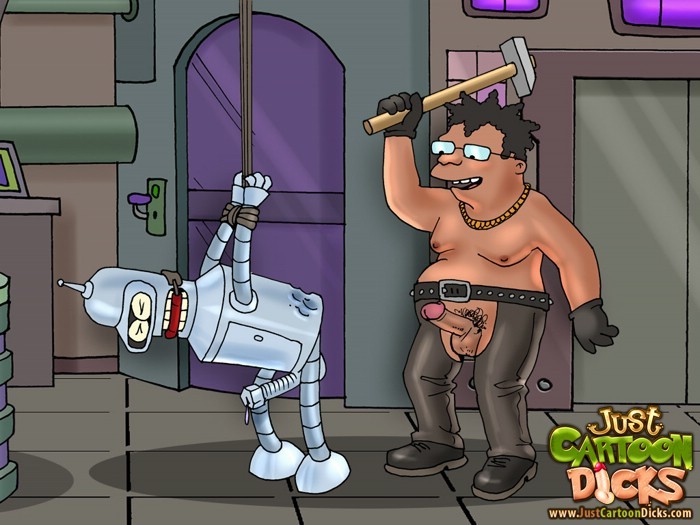 Gay robot from Futurama and Horny Beavis and Butt-head #69617153