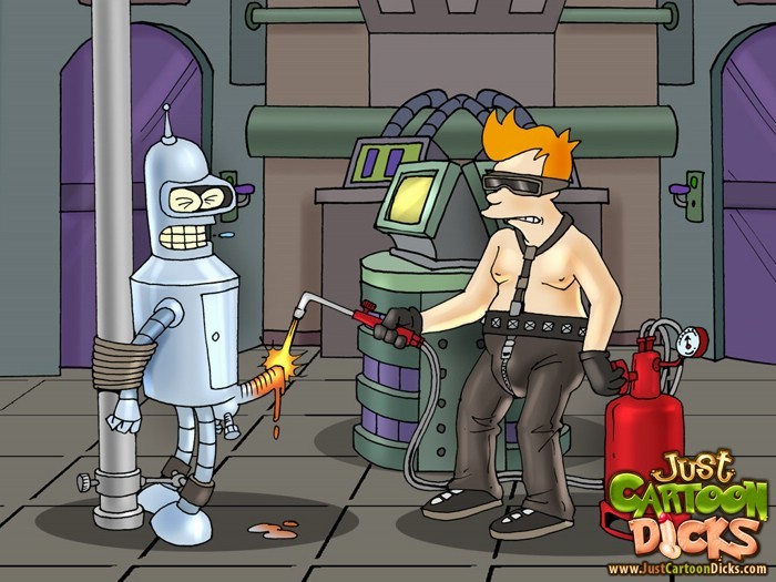 Gay robot from Futurama and Horny Beavis and Butt-head #69617156