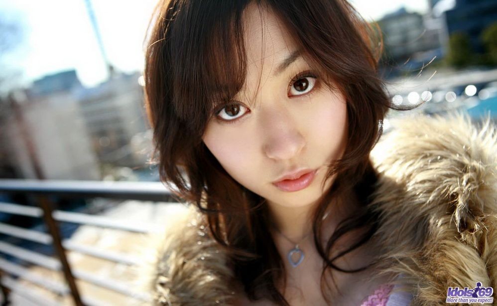 Japan idol Momo Yoshizawa showing panties outdoors #69743874