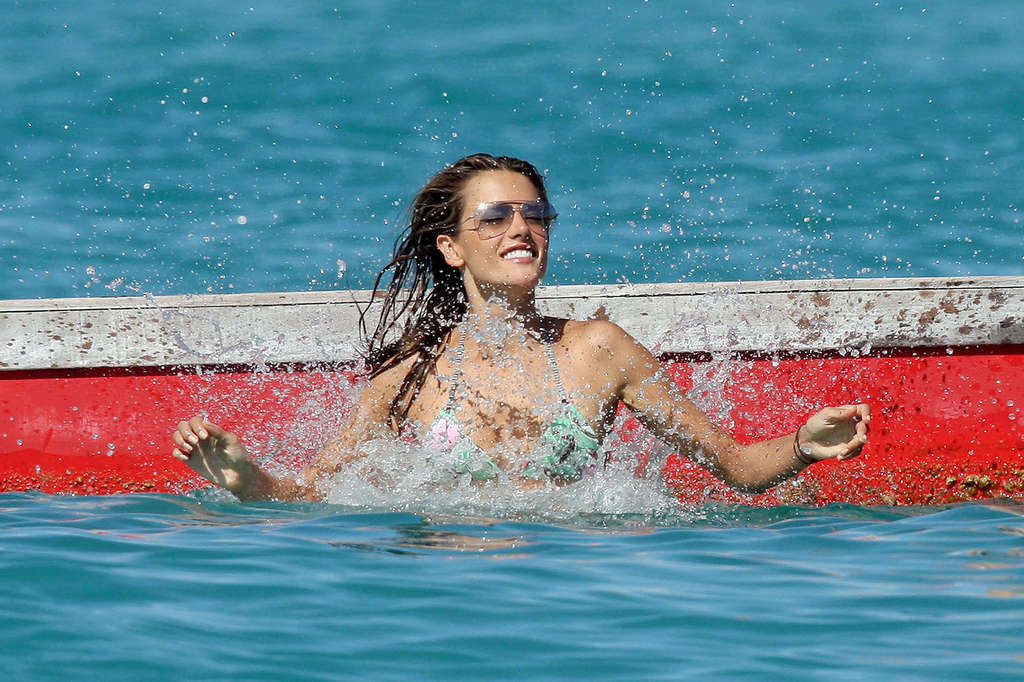 Alessandra Ambrosio shooting for some magazine in bikini  #75374731