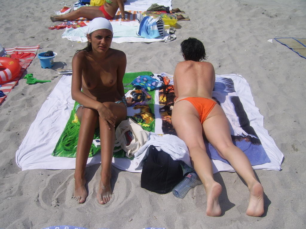 Incredible young nudists contact each other's bodies #72250901