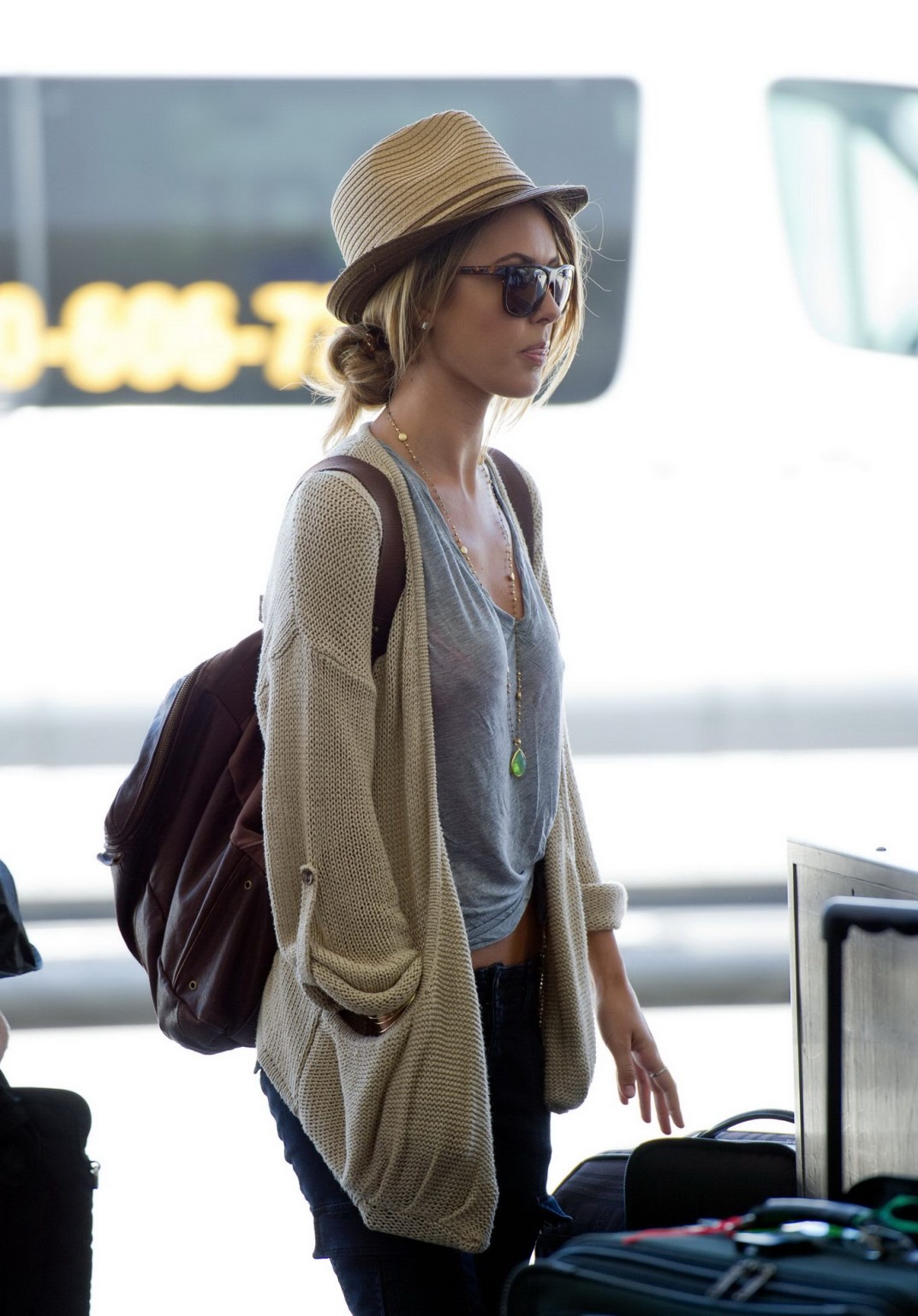 Audrina Patridge in see-through departing from the LAX Airport #75301993