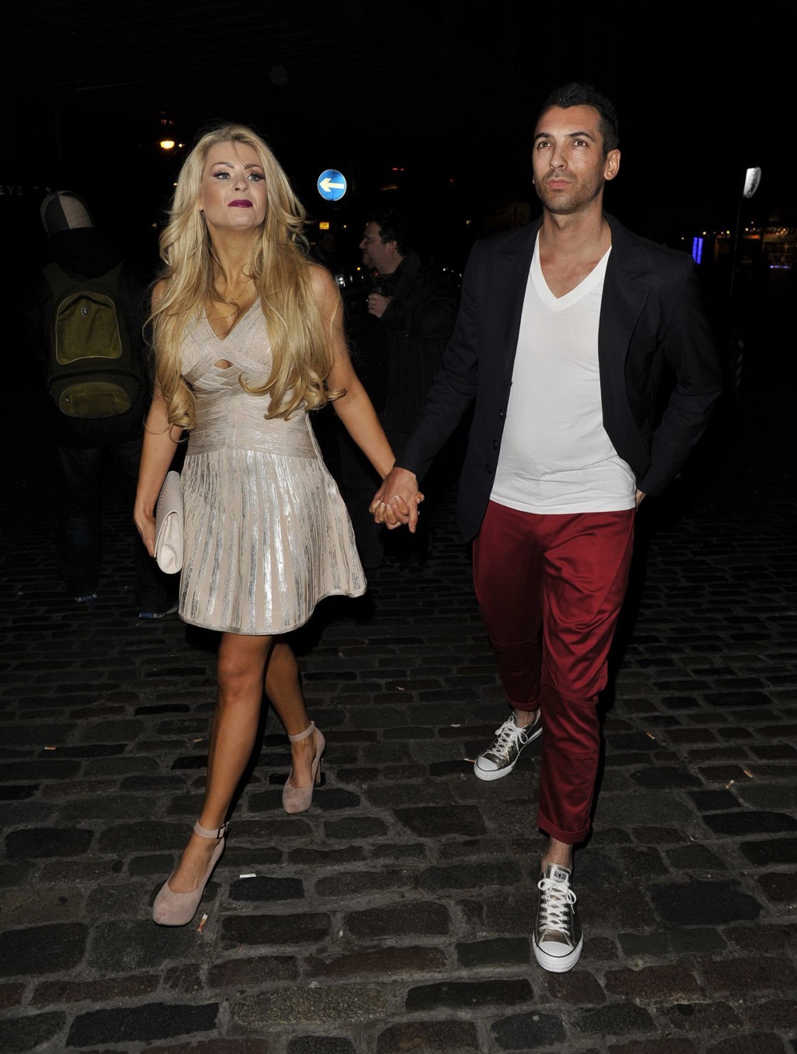 Nicola McLean bursting out of skimpy white mini dress at New Magazine's 10th bir #75239406